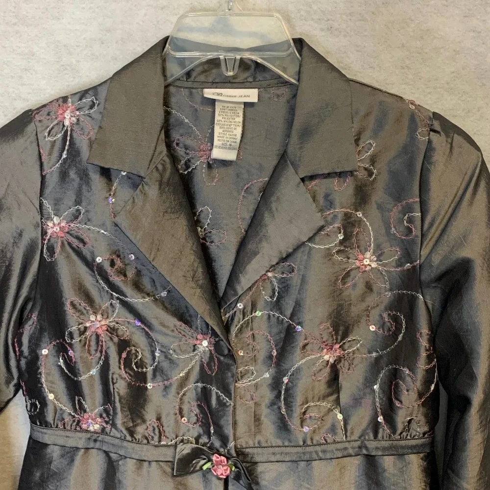Bonnie Jean 2 Piece Holiday‎ Party Dress/Jacket Set Big Girls Size 16